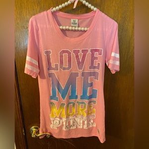 ❤️💋VTG. PINK VS TEE SHIRT SIZE LARGE 💋❤️